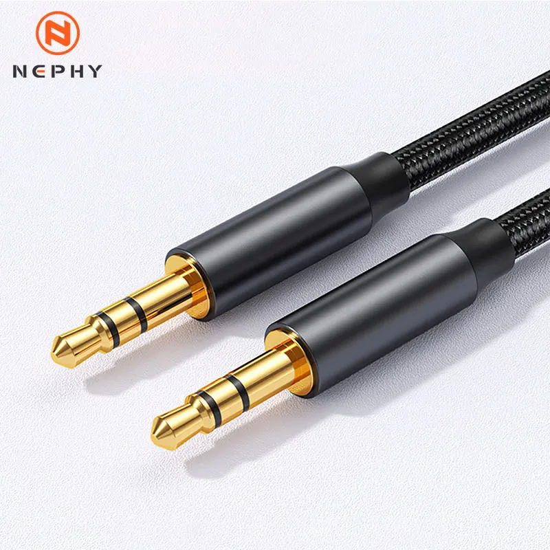 Premium 3.5mm Male-to-Male Auxiliary Audio Cable for Phones, Headphones, Speakers, Laptops, and Cars