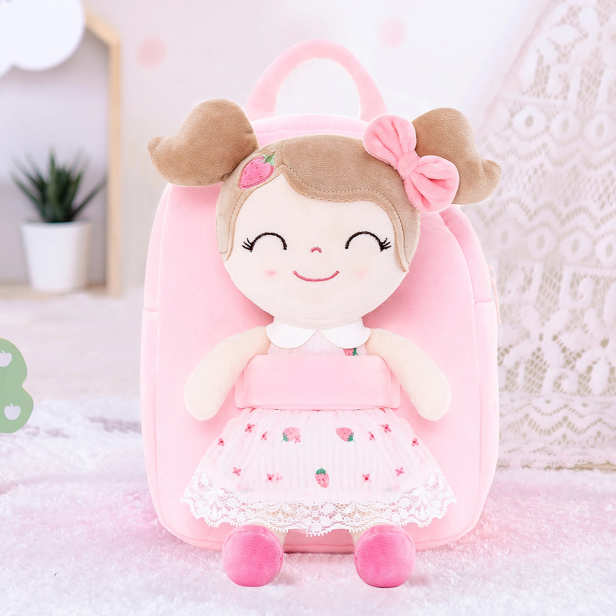 Gloveleya Plush Backpack Baby Girls Backpacks Toddler Bags Spring Girl