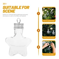 Christmas Bottle Wishing Containers Star Shaped Jars Hanging Origami Colored Decor Drink 2
