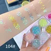6-color Sequined Gel Cream Eyeshadow Palette Glitter Diamond Eye Makeup Hair Body Face Glitter Gel Art Flash Loose Sequins Cream 5