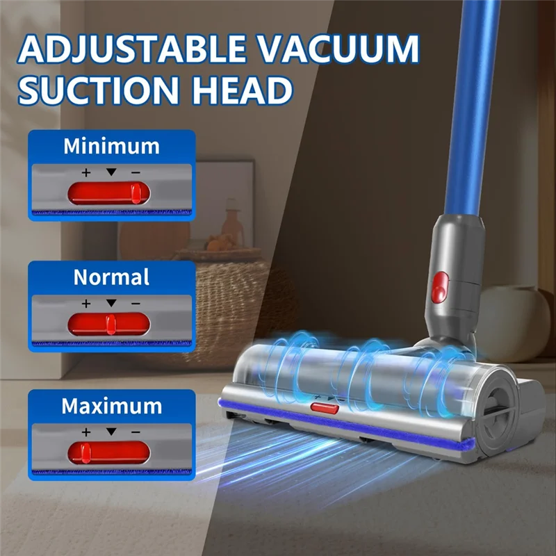 ראש חילוף למטאס רובוטי B89B עבור Dyson V8 V10 V11 V15 שדרוג עם תכונת אנטי-התנגדות ותוספת אור ירוק