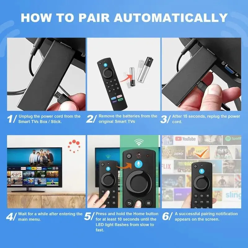 Voice Remote Control L5B83G for AMZ Fire TV Stick 2nd Gen 3rd Gen Lite 4K 4K Max Fire TV Cube Smart TVs 3rd Gen