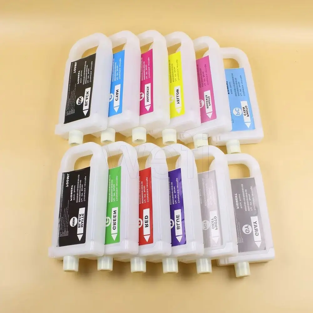 PFI701 프린터 카트리지 Canon IPF8000 IPF9000 IPF8100 IPF9100 IPF8110 IPF9110 부품 용 칩이있는 PFI 701 잉크 카트리지 탱크