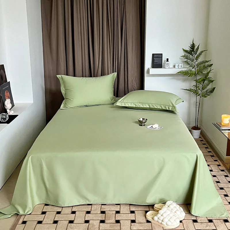 

2023 single piece cotton single solid color bed sheet pure cotton double quilt pure cotton