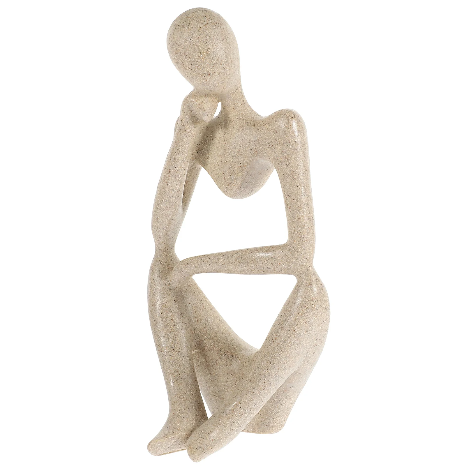 

Thinker Sculpture Modern Abstract Figure Minimalist Ornament Thinker Statue for Office