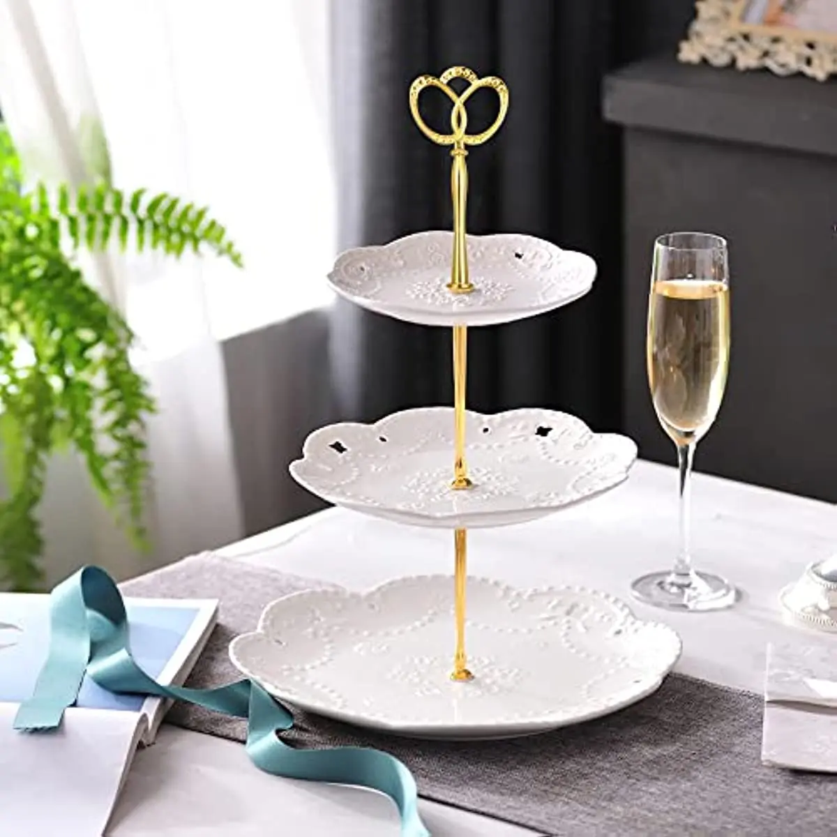 Resin fruits trays holder epoxy dishes plate handle DIY mold cake placed tools
