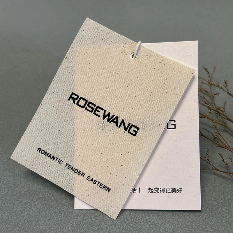 Cotton Tag, clothing tag, cotton , free design Label set10-100 pcs