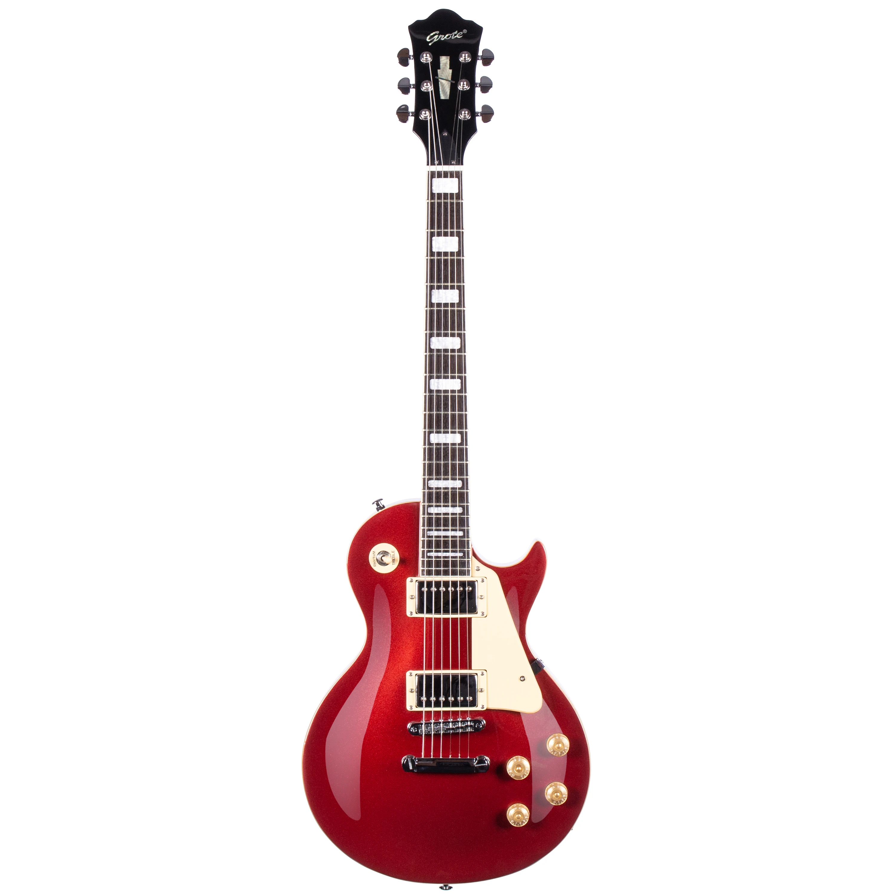 ギター GROTE Red LP Style Guitar Grote LPS-01 LP Style Solid Electric Guitar Maple Neck