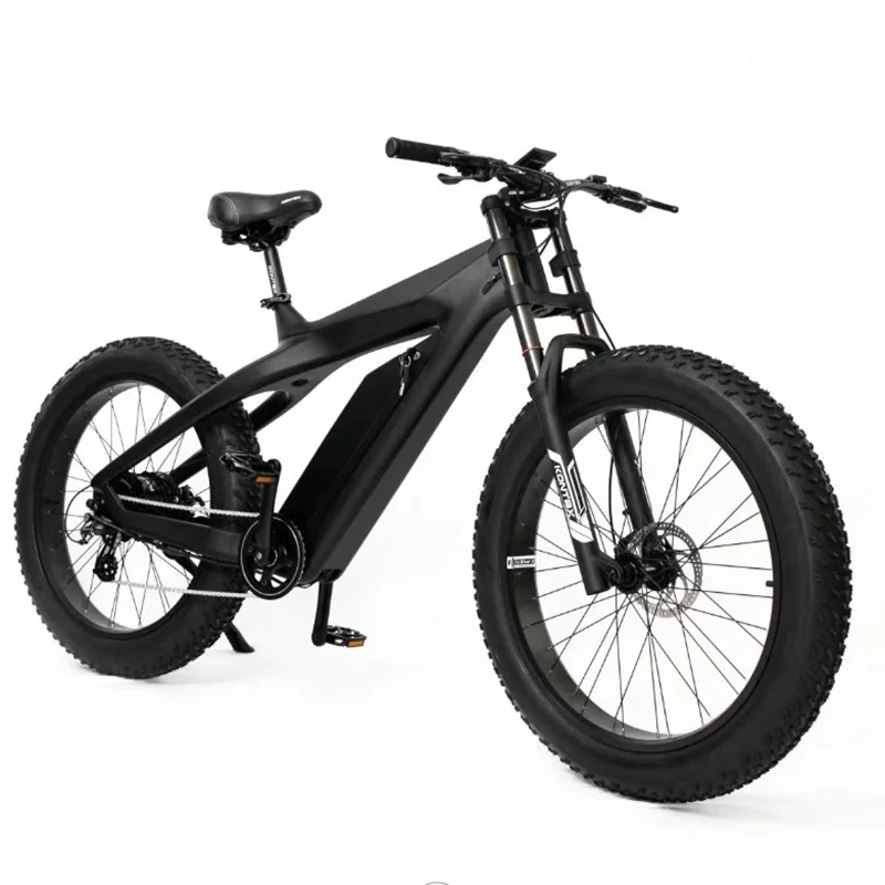 Carbon Fiber Variable Speed Booster E-Bicycle, 20-26 in x 4.0