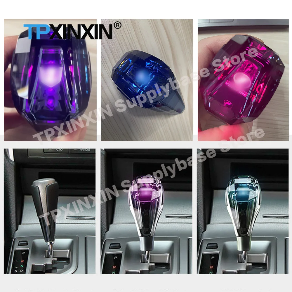 

Gearbox Crystal Handles Gear Knob Head Interior Accessories For Toyota Alphard Vellfire Superior Sport Replace Shift Lever Stick