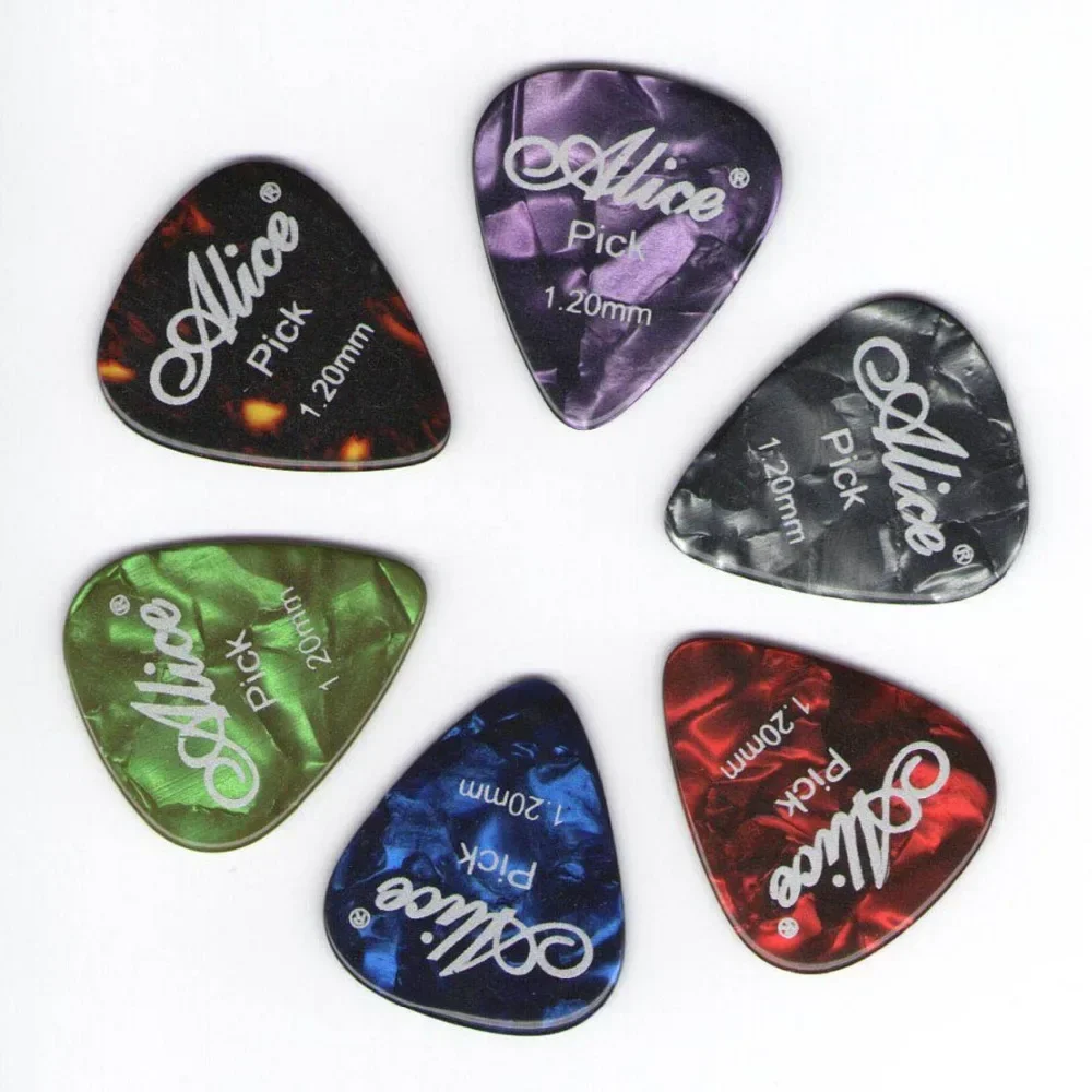 Celluloid Guitar Picks 6Pcs 0.46 0.71 0.81 0.96 MM Universal For All Guitar guitar picks