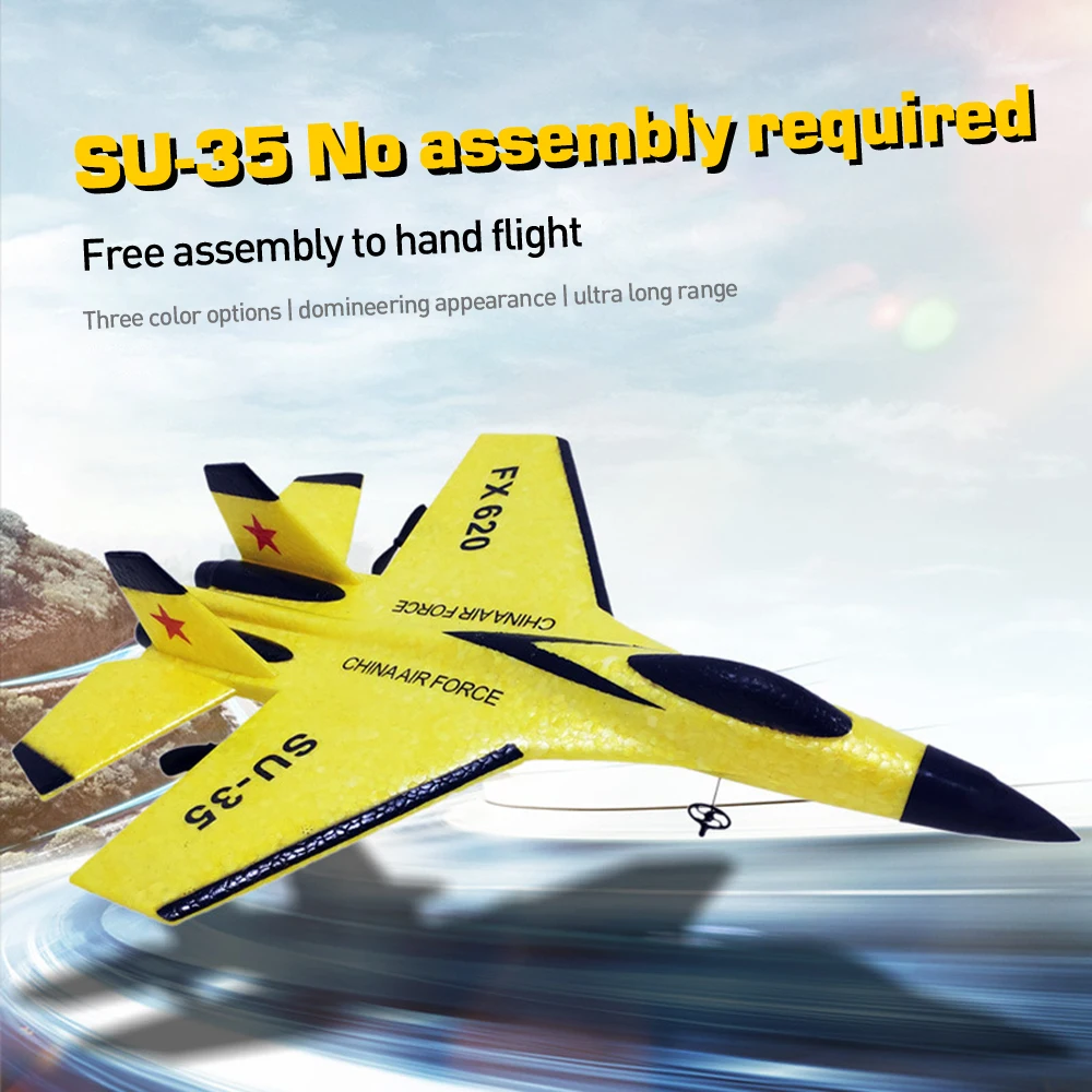 RC Plane SU35 2.4G With LED Lights Remote Control Flying Model Glider Airplane F22 FX820 FX620 FX622 A380 EPP Foam Toys rc plane