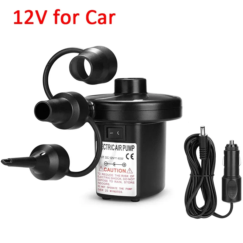 משאבת אוויר ניידת חדשה עם משאבת אוויר חשמלית למזרנים, סירות ורכבים לשימוש בבית ובמחנאות