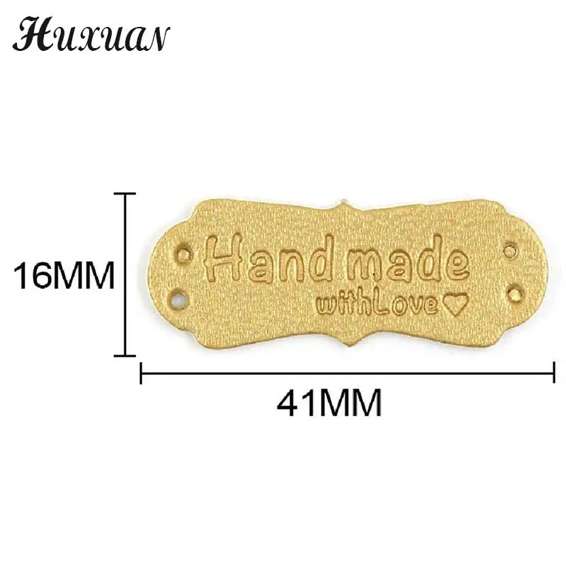 50Pcs PU Leather Tags Sewing Craft DIY Knitting sewing labels leather labels leather tags