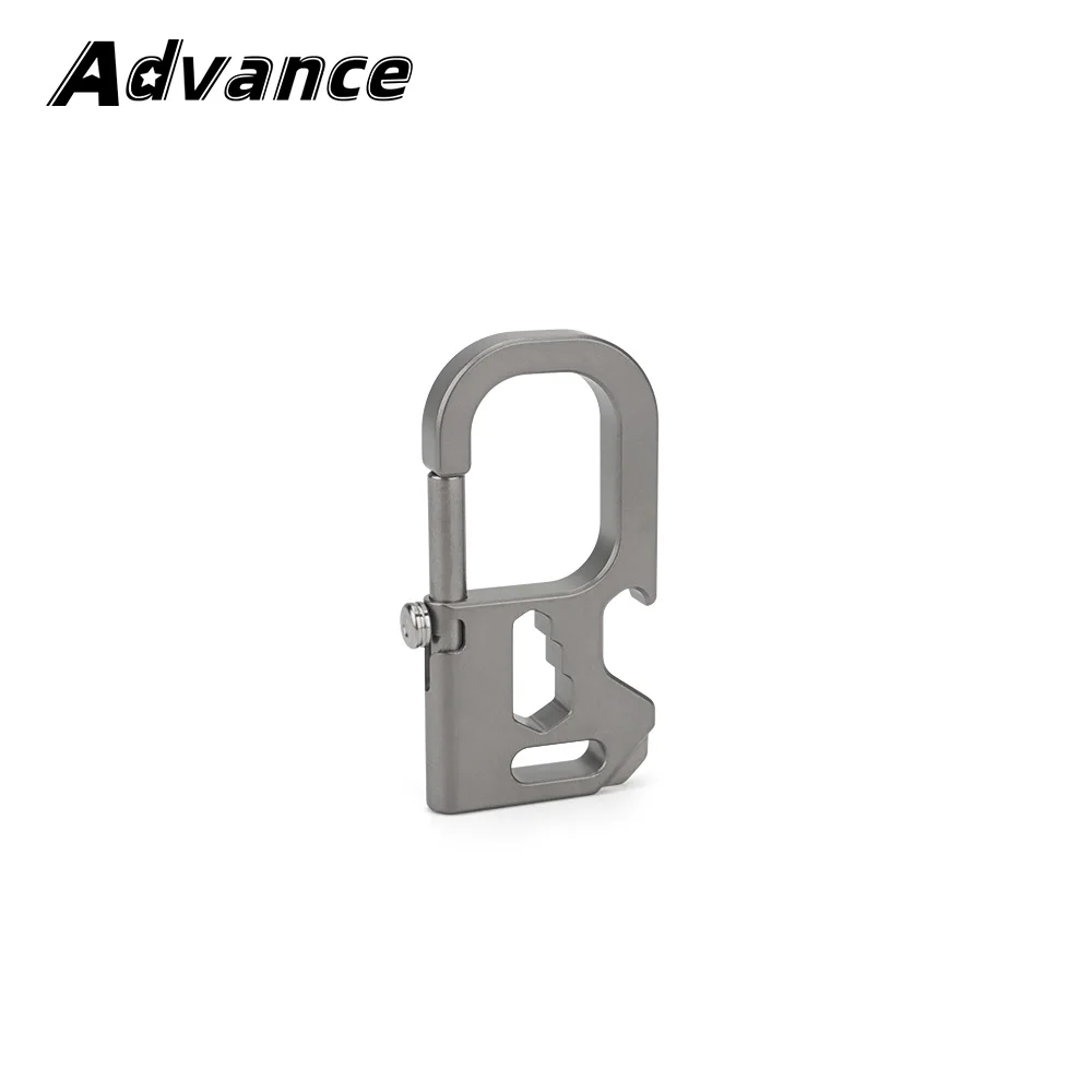 Description Picture 6 of itemTitanium Alloy Buckle Keychain Multi Functional Screwdriver Bottle Opener Buckle Outdoor Tool EDC