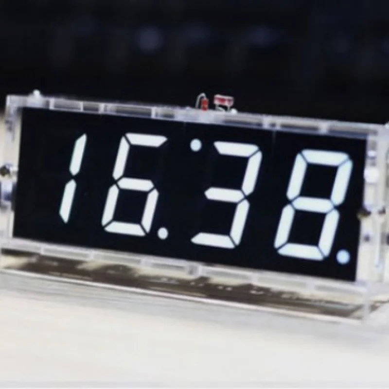 Advanced LED Display Digital Clock Kit with Microcontroller