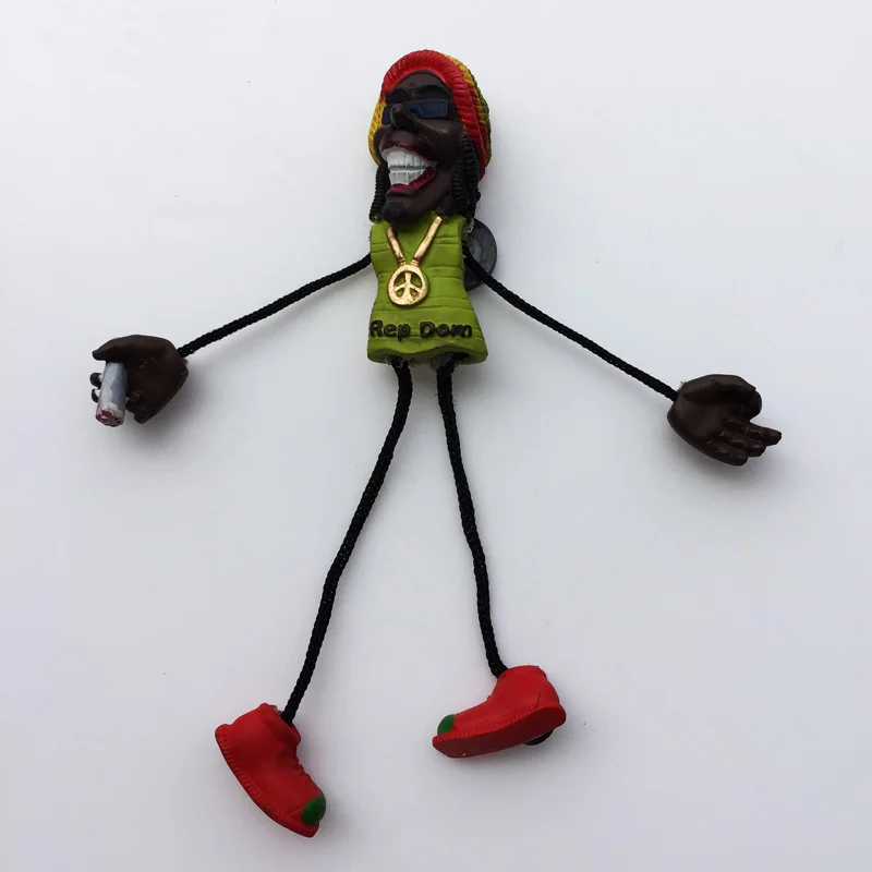 

Fridge Magnet Cultural Charm Dominican Hanging Foot Decorative Message Stickers Tourism Souvenir Resin Crafts