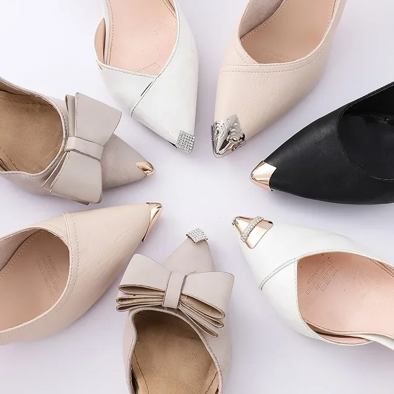 Women's High Heel Metal Toe Cap Protector and Concealer