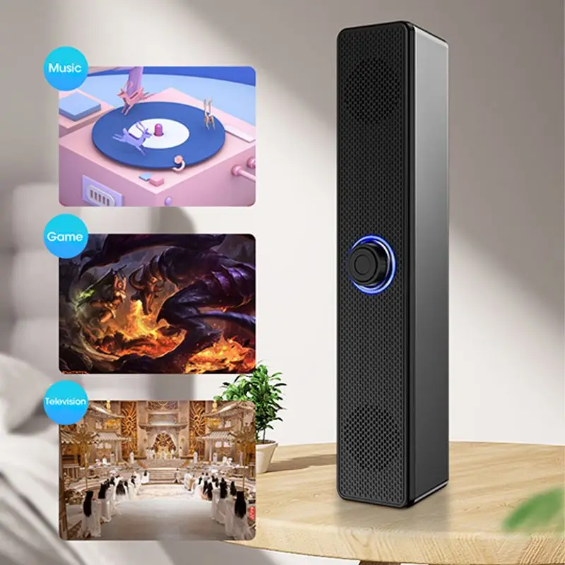 Bluetooth Computer Speakers Wired Surround Sound Bar Stereo Subwoofer Soundbar for Desktop Laptop PC Mini Home Theater System - Image 4