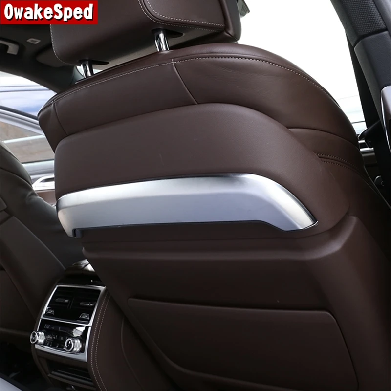 

Автомобильный Стайлинг, задняя крышка сиденья, отделочные полосы, декоративные наклейки на раму для BMW 7 серии G11 G12 2016-2020, аксессуары для интерьера, наклейки