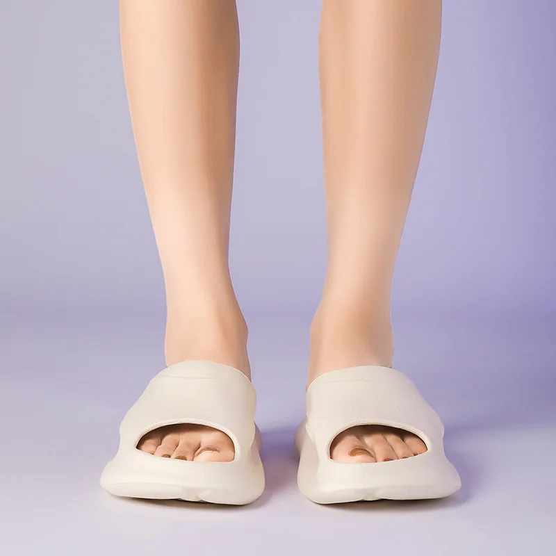 Tofflor för kvinnor och män Halkfria med tjock sula Mjukt skum Sliders Tofflor för inomhus utomhus Slip Comfy_voghion.com