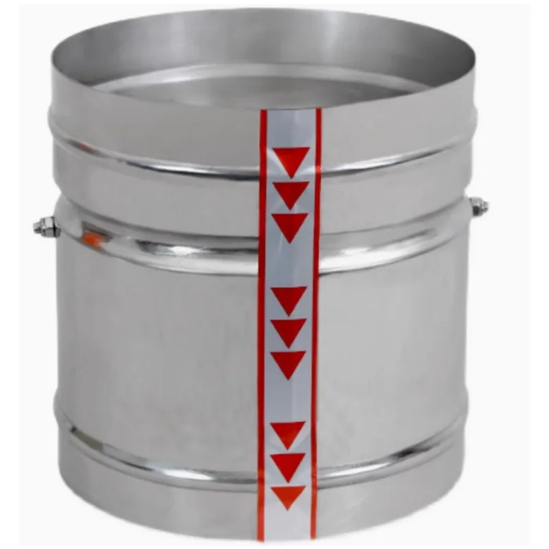 Round Air Duct Check Valve Airtight Valve Spring Return Stop Damper 76-350mm 1PC 201 Stainless steel/galvanized for Ventilation