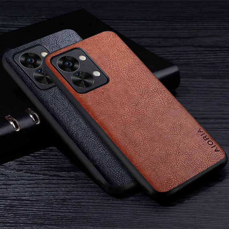 Leather Case with Retro Litchi Texture - Elegant Back Cover