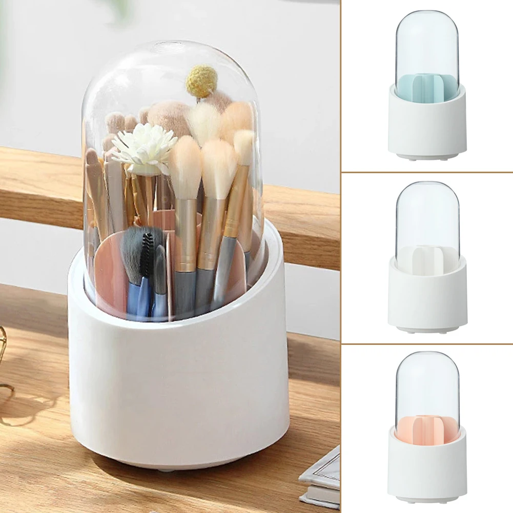 

360° Rotating Pen Holder Large Capacity Eyeshadow Brush Holder For Desktop Dressing Table