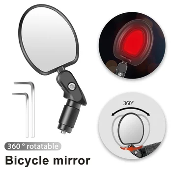 1 Pezzo/2 Pezzi Specchietto Retrovisore per Bicicletta 360° °   Specchietto Retrovisore Girevole per Bicicletta da Montagna e da Strada, Pieghevole