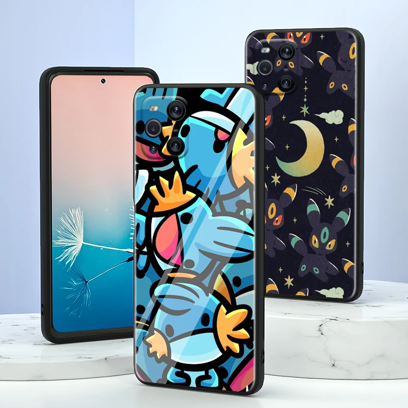 Pikachu Baby Pokémon For OPPO Find X3 X2 R17 Neo Lite R15 R9S F19 F15 F11 F9 K9 K5 Pro Plus 5G K3 Black Phone Case Capa