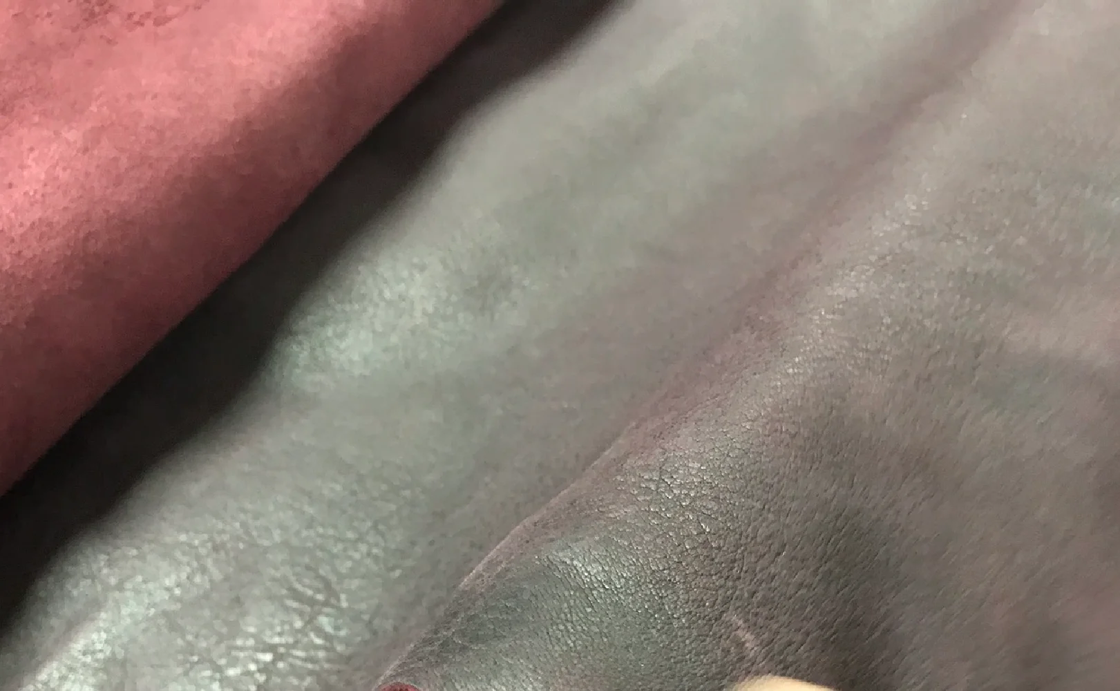 헤비 오일 왁스 타이어, 와인 레드, 식물성 태닝 가죽, 두께 1.6mm, 11-12 SF