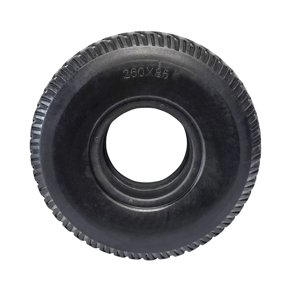 

10 Inch 4.10/3.50-4 Wheel Assembly Replacement 260*85 Solid Tire with Aluminum Alloy Wheel Hub for Electric Scooter Tricycle