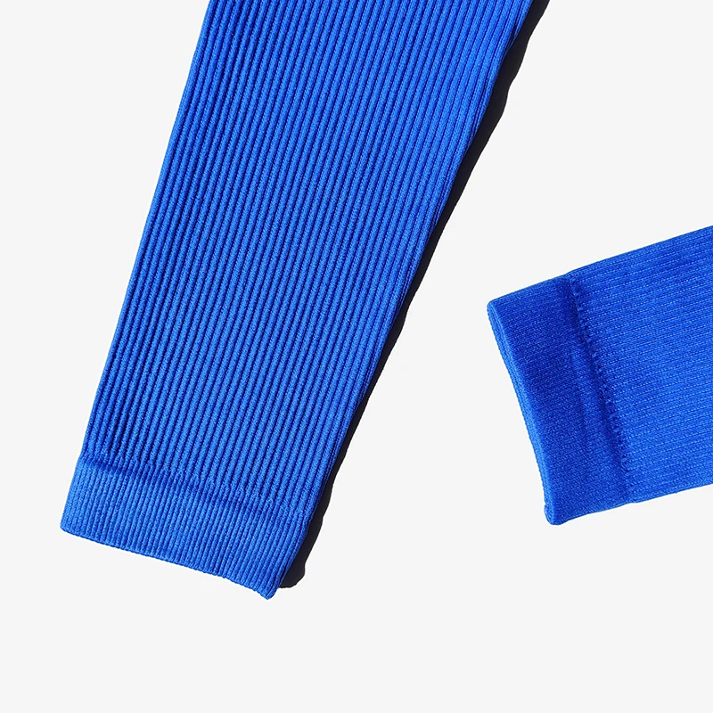 مجموعة يوغا غير ملحومة للنساء ، بدلة رياضية بأكمام...