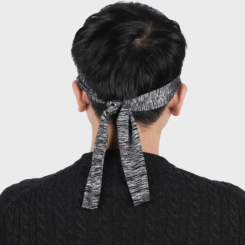 flintronic 2 stuks elastische sporthoofdbanden voor mannen/vrouwen - met binnengreepstrip om de hoofdband veilig op zijn plaats te houden | Past op alle hoofdmaten | Zweetafvoerende stof om je hoofd