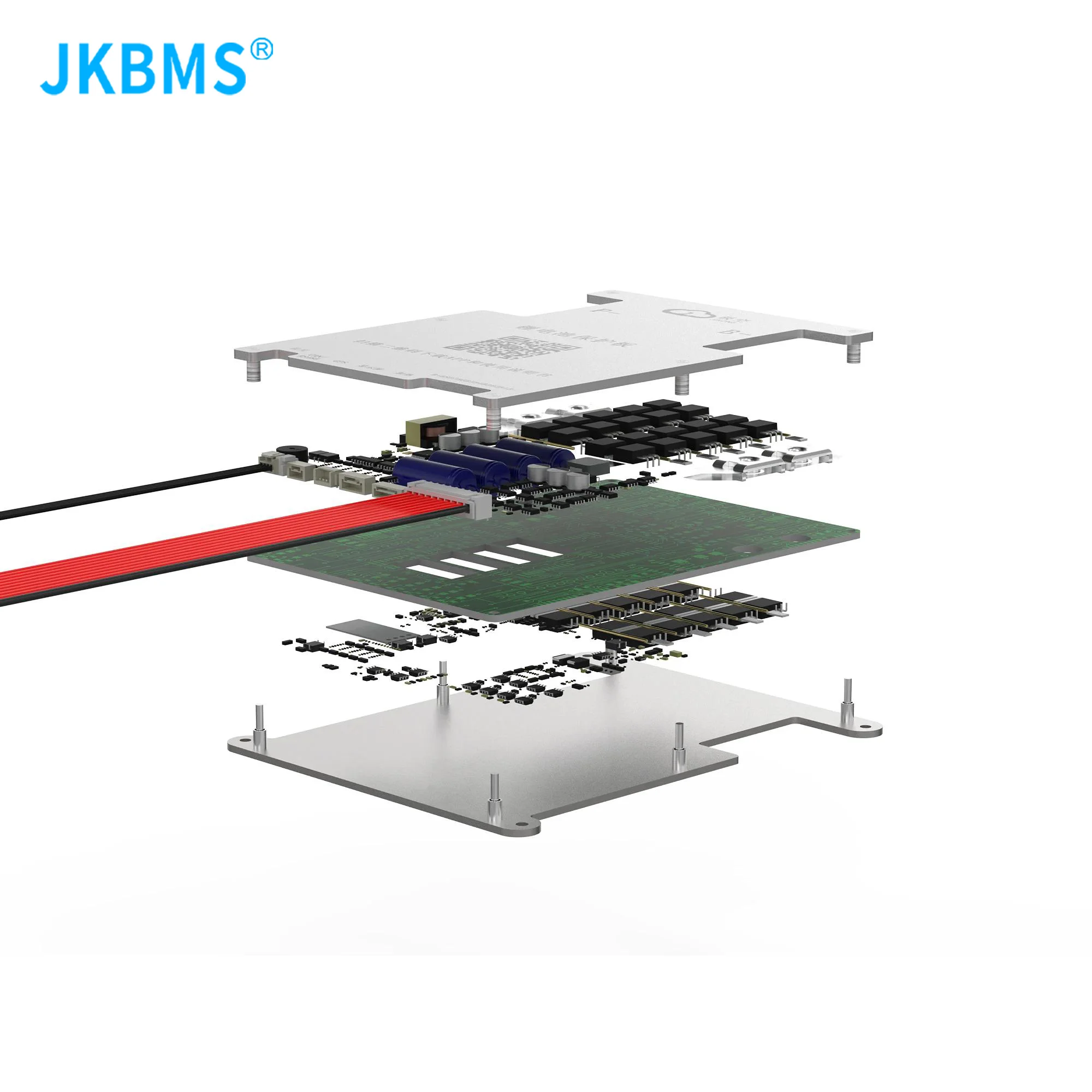 JKBMS B1A8S10P bms 4S 5S 6S 7S 8S 12V 24V BATTERY WITH 1A ACTIVE BALANCE  bms lifepo4