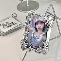 Electroplating Kpop Star Card Storage - Personalized Fashion Accessory and Office Decor (A)