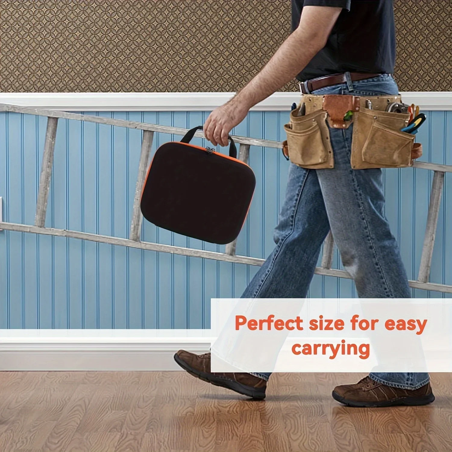 Large Capacity Shockproof Tool Bag, Durable Oxford Cloth Electric Drill Case for Electricians & Home Organization 6