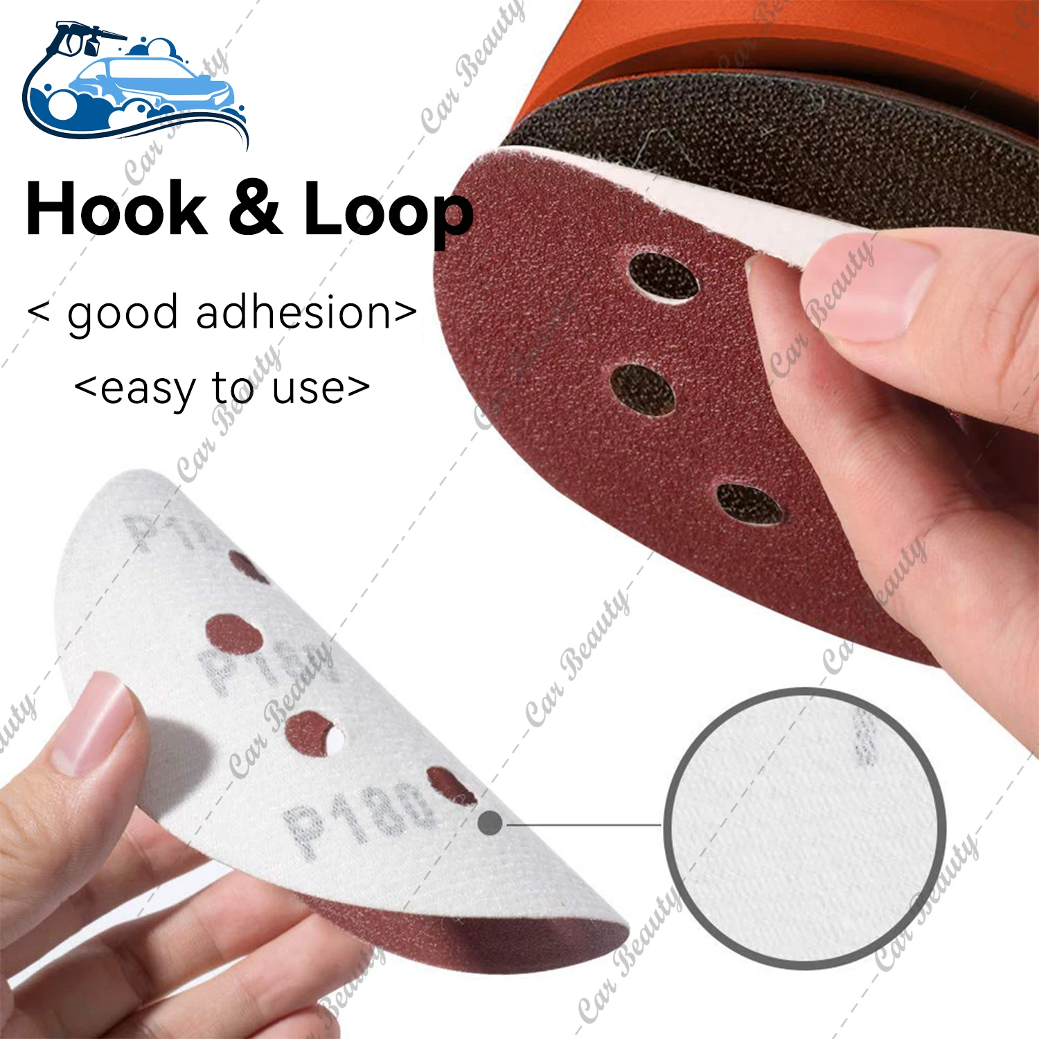 5 Inch Sandpaper 60-5000 Grit 8 Hole Round Sanding Paper for Discs Hook and Loop Sanding Sheet Pads for Random Orbital Sander mini sandpaper kit polish sand paper sandpaper tools sandpaper set