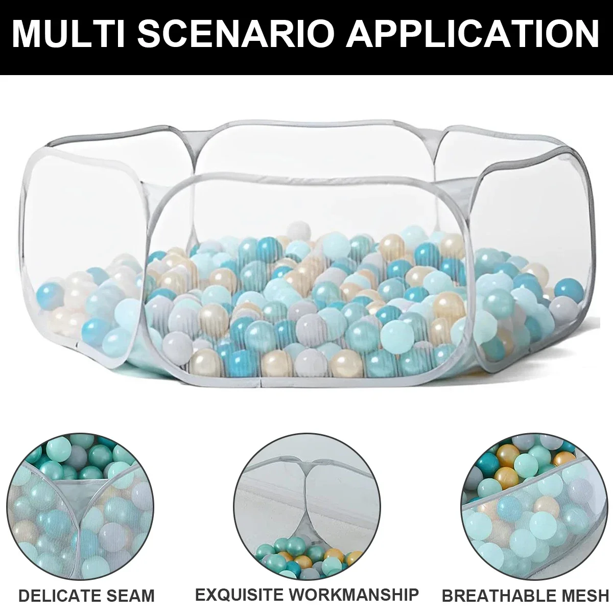 Ocean Ball Pool Foldable Child Portable Cute Children Ball Pit Indoor Outdoor Game House for Kids