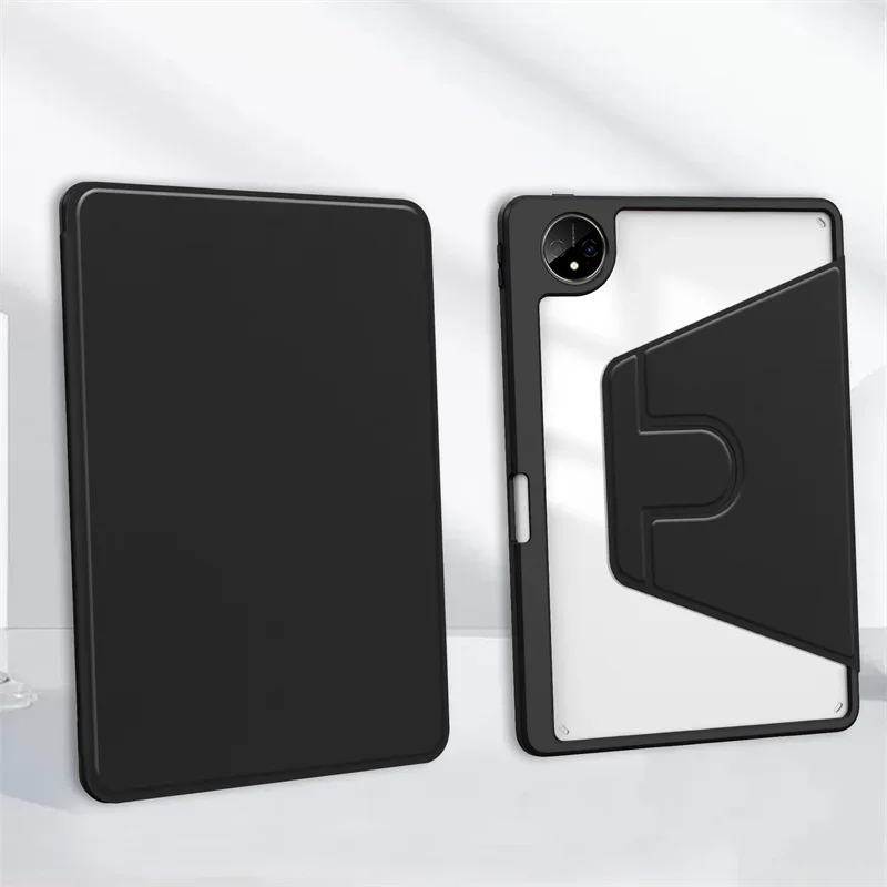 Premium 360° Rotating Acrylic Stand Case with Pencil Holder