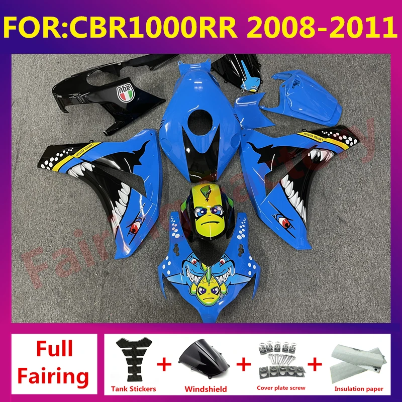 

Motorcycle ABS full Fairing Kit fit For CBR1000RR CBR 1000RR CBR1000 RR 2008 2009 2010 2011 Bodywork fairings kits blue black