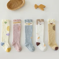Baby Crawling Socks Summer Boneless Combed Cotton Over The Knee Socks Boys And Girls Cartoon Cute Pattern Breathable Mesh Socks 2