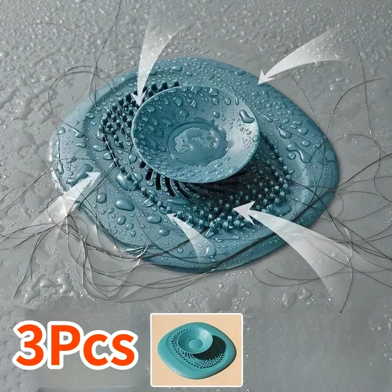 Bathroom Sink Plug Floor Drain Sink Drain Strainer Shower Sink Strainer Bathroom Water Stopper Drain Seal Plug Kitchen Bathroom Sink Plug Shower Filter Drain Cover Stopper Sink Strainer Drain Floor Hair Catcher