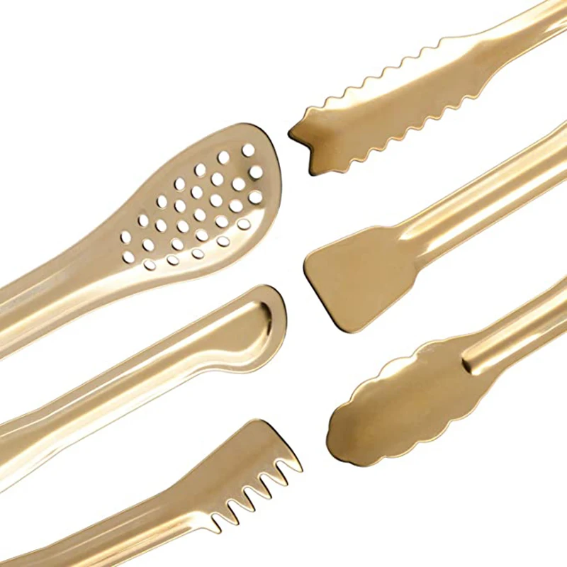 8 pinze da Portata in Acciaio Inossidabile, pinze for antipasti