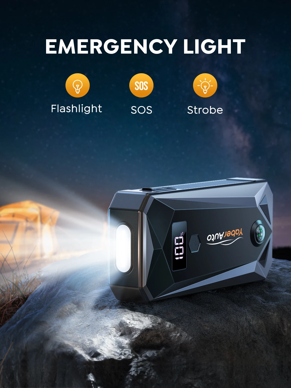 Jump Starter Power Bank Car Battery Portable Battery Station Emergency Booster Starting Device Yaber 21800mAh 2500A