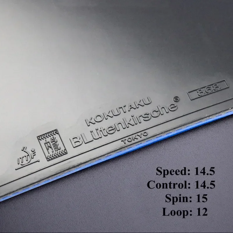 Table Tennis Rubber KOKUTAKU Super Tacky Table Tennis Rubber Sheet Blue Ray 2.2mm Spring Sponge for Club Training