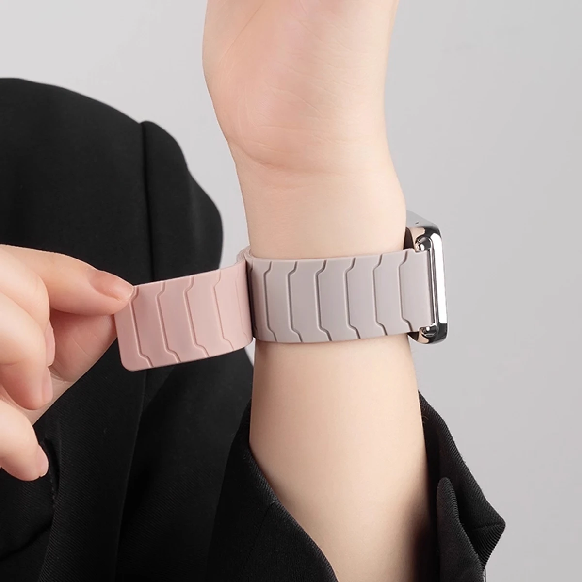 Magnetic Silicone Replacement Watch Band Strap Bracelet