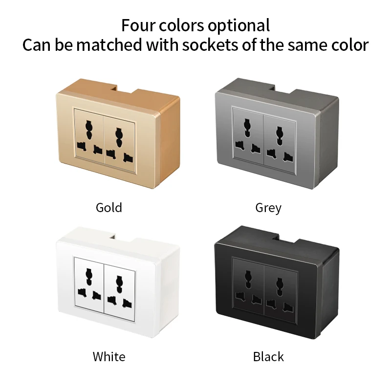 118 Type Surface Mounting Box Wall Switch Socket Bottom Installation Box Back Junction 120*74mm