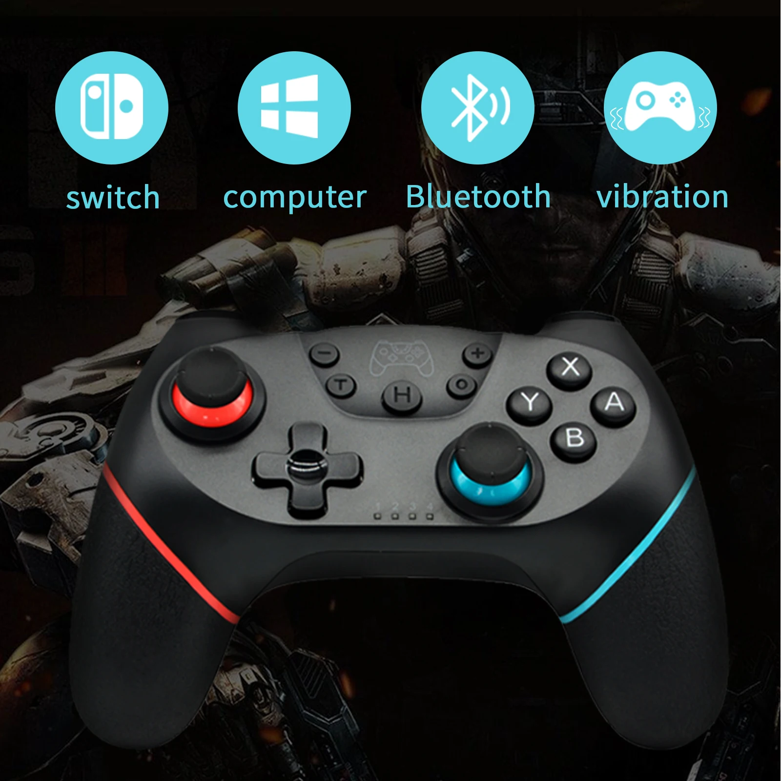 [2023 업그레이드 버전] Bluetooth 무선 컨트롤러 호환 Nintendo Switch Pro 게임 패드 호환 Nintendo 게임 조이스틱