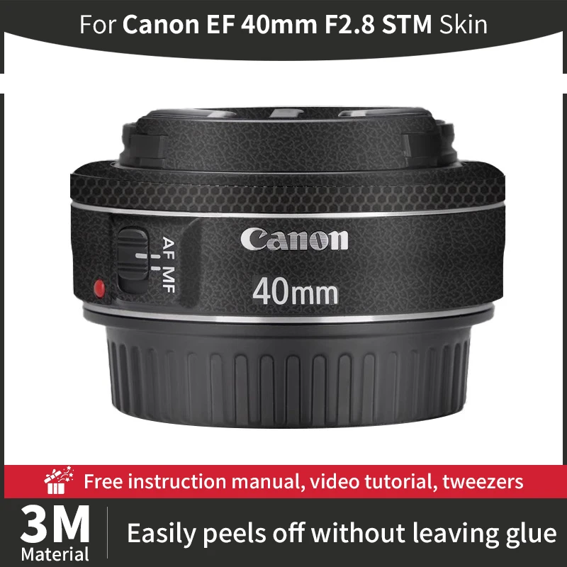 For Canon ef 40mm Skin Canon EF 40mm F2.8 STM Camera Lens Skin Anti-scratch Camera Lens Sticker protective film